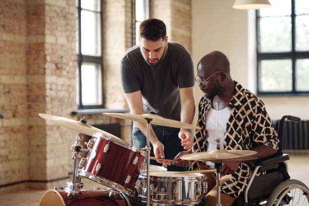 Music therapy image from the original Dan's Music Studio site